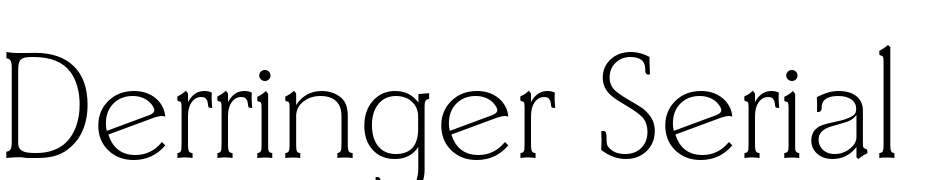 Derringer Serial Extra Light Regular Font Download Free